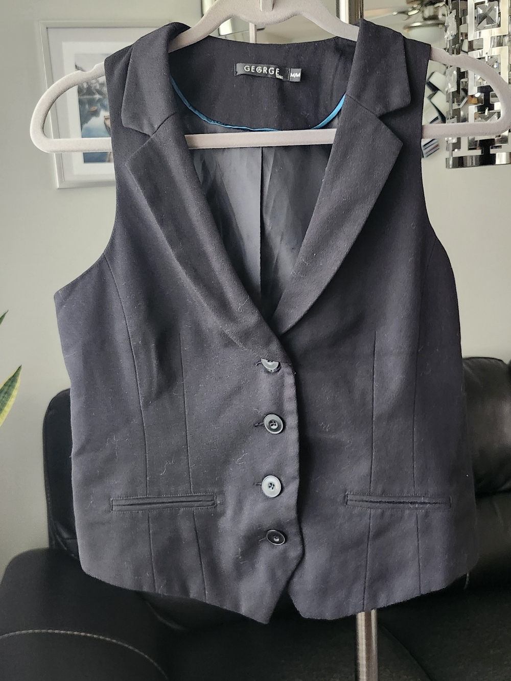 George Black Button-Up Women's Vest
